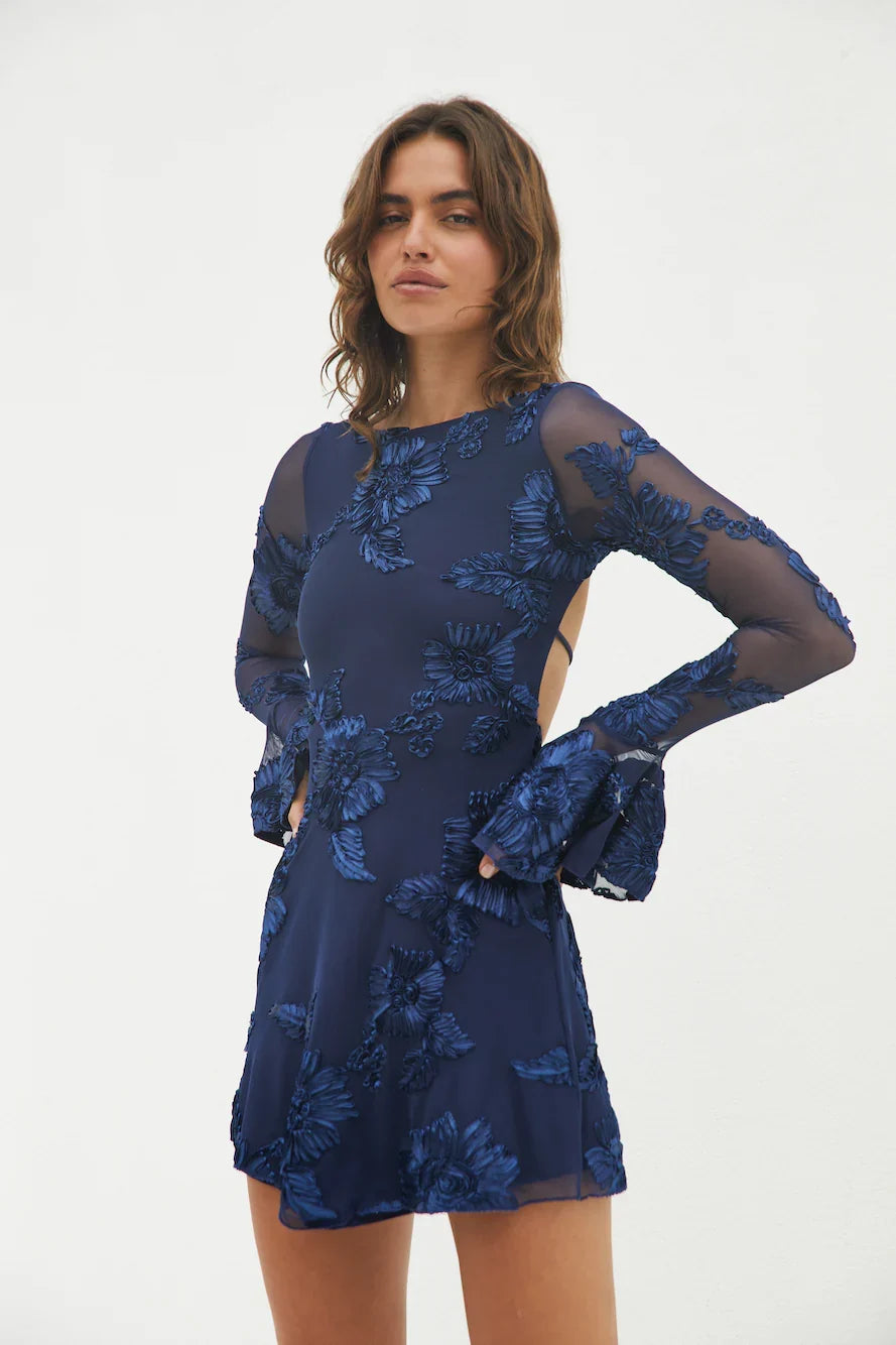 Celeste Minikleid Marineblau