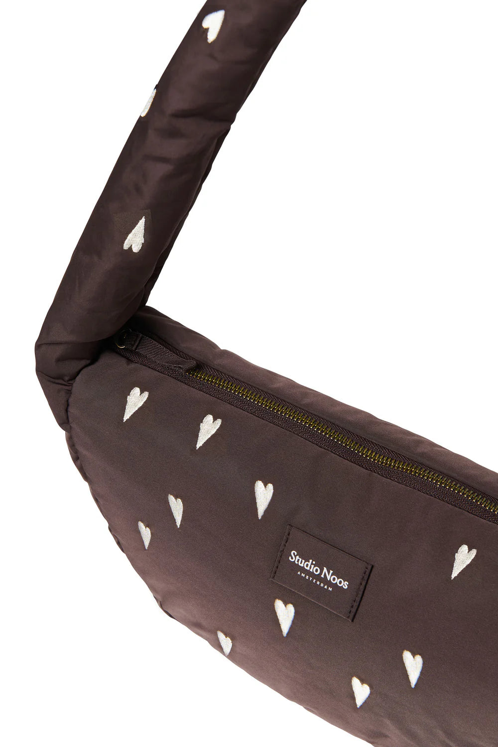 Purple Hearts Puffy Mini Cross Body Bag
