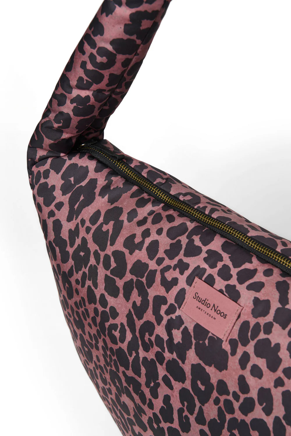 Red Leopard Puffy Cross Body Bag