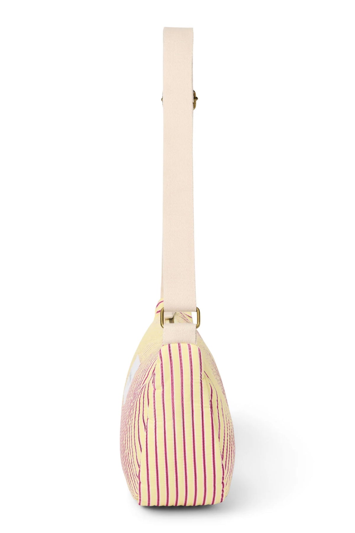 Poplin Striped Adult Fanny Pack | Raspberry