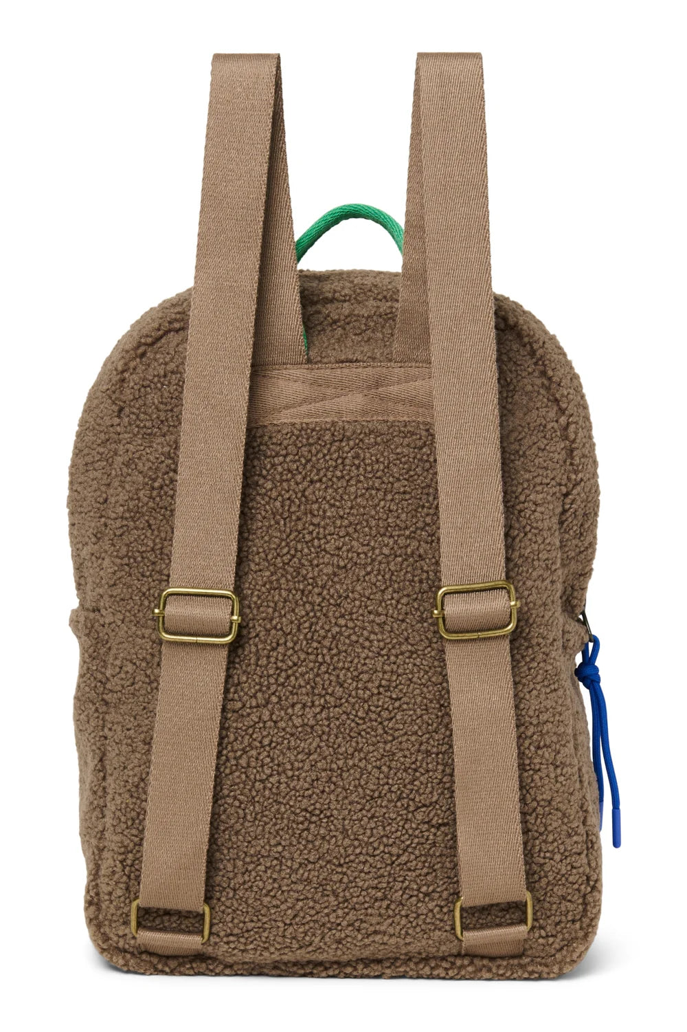 Ecru/Cobalt Teddy Midi Backpack
