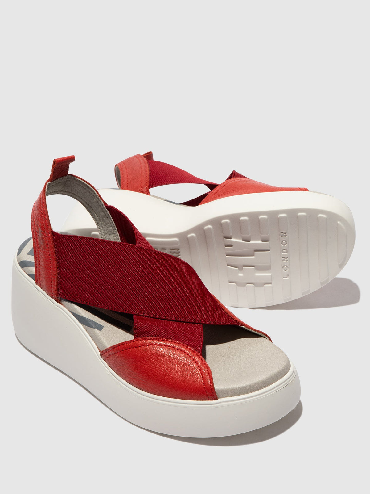 Sandalen mit Gummizügen DAIF216FLY DEVIL RED