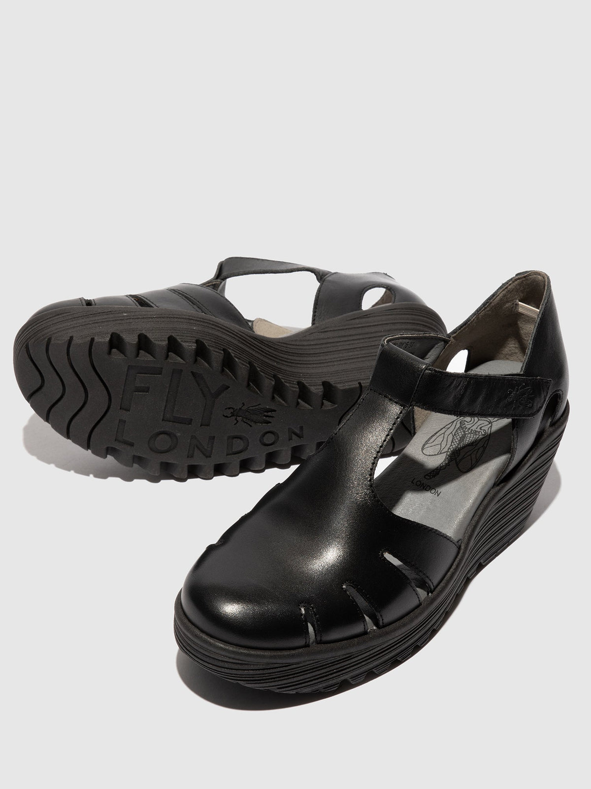Velcro-Sandalen LETE395FLY SCHWARZ
