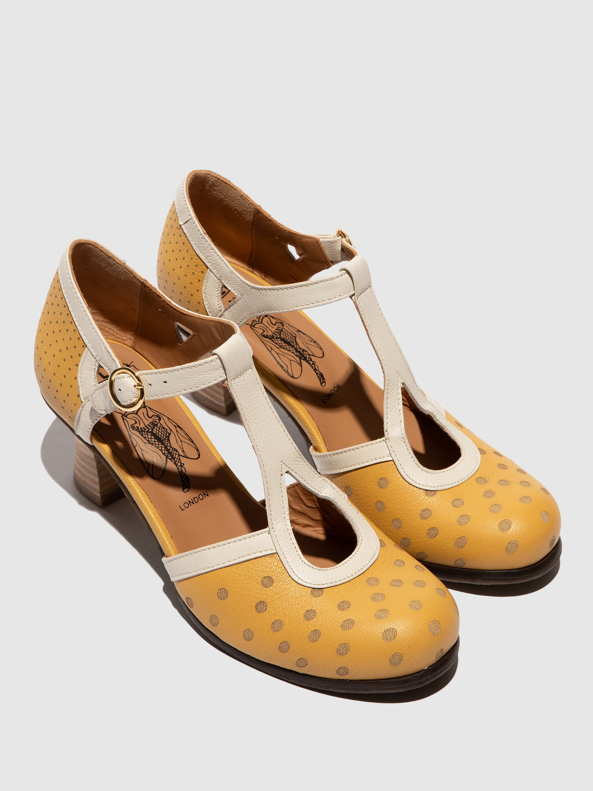 Mary Jane Schuhe BLEF462FLY HUMMEL/CREMEWEISS