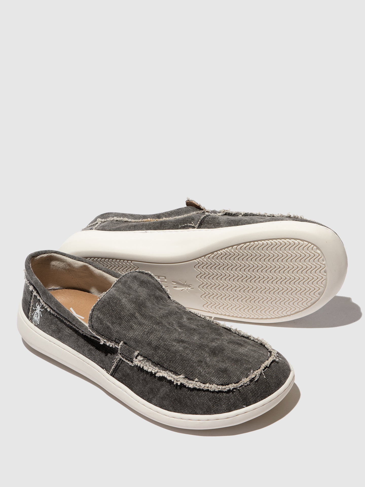 Slipper COFY669FLY SCHWARZ mit runder Zehenpartie