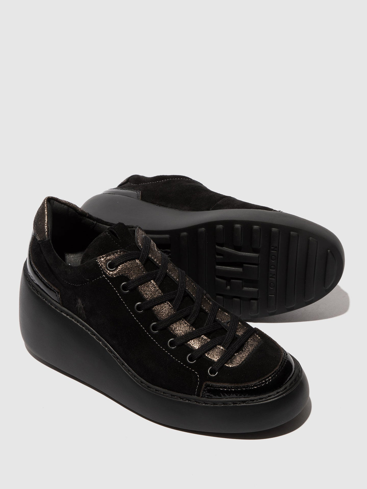 Schnür-Sneaker DUFY671FLY SCHWARZ/GRAPHIT/SCHWARZ