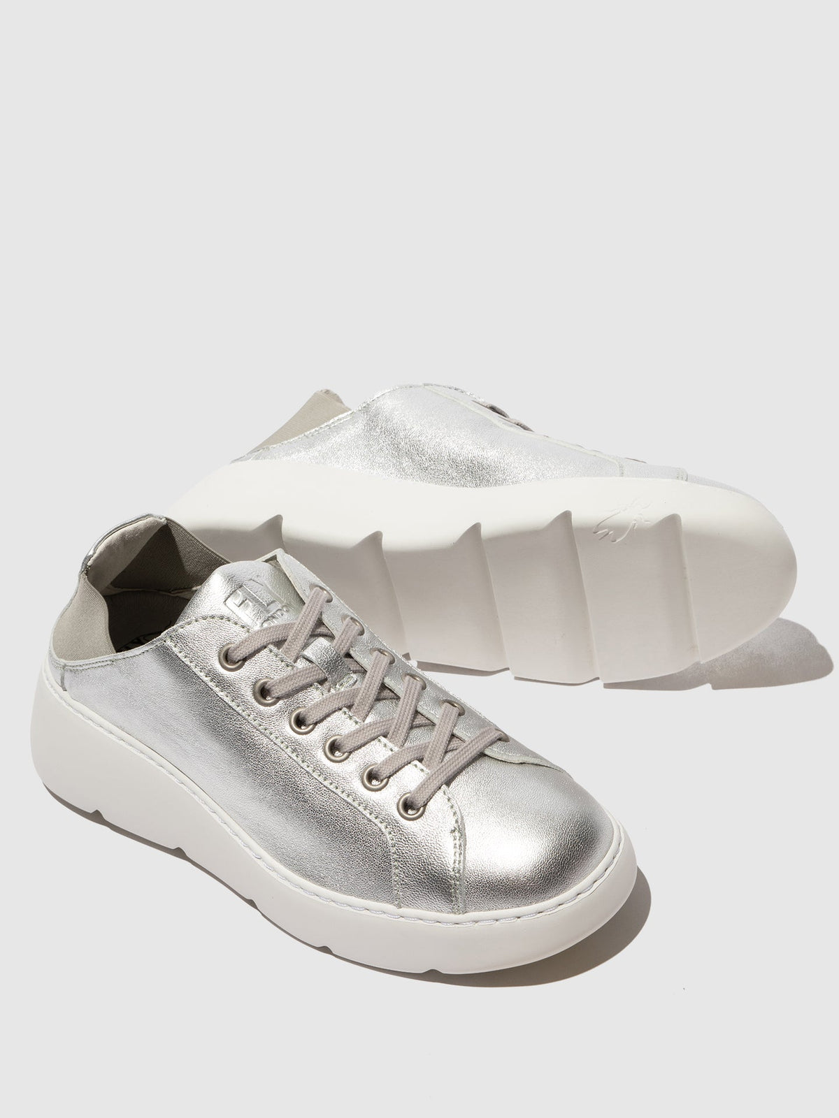 Schnür-Turnschuhe JOOF774FLY SILBER