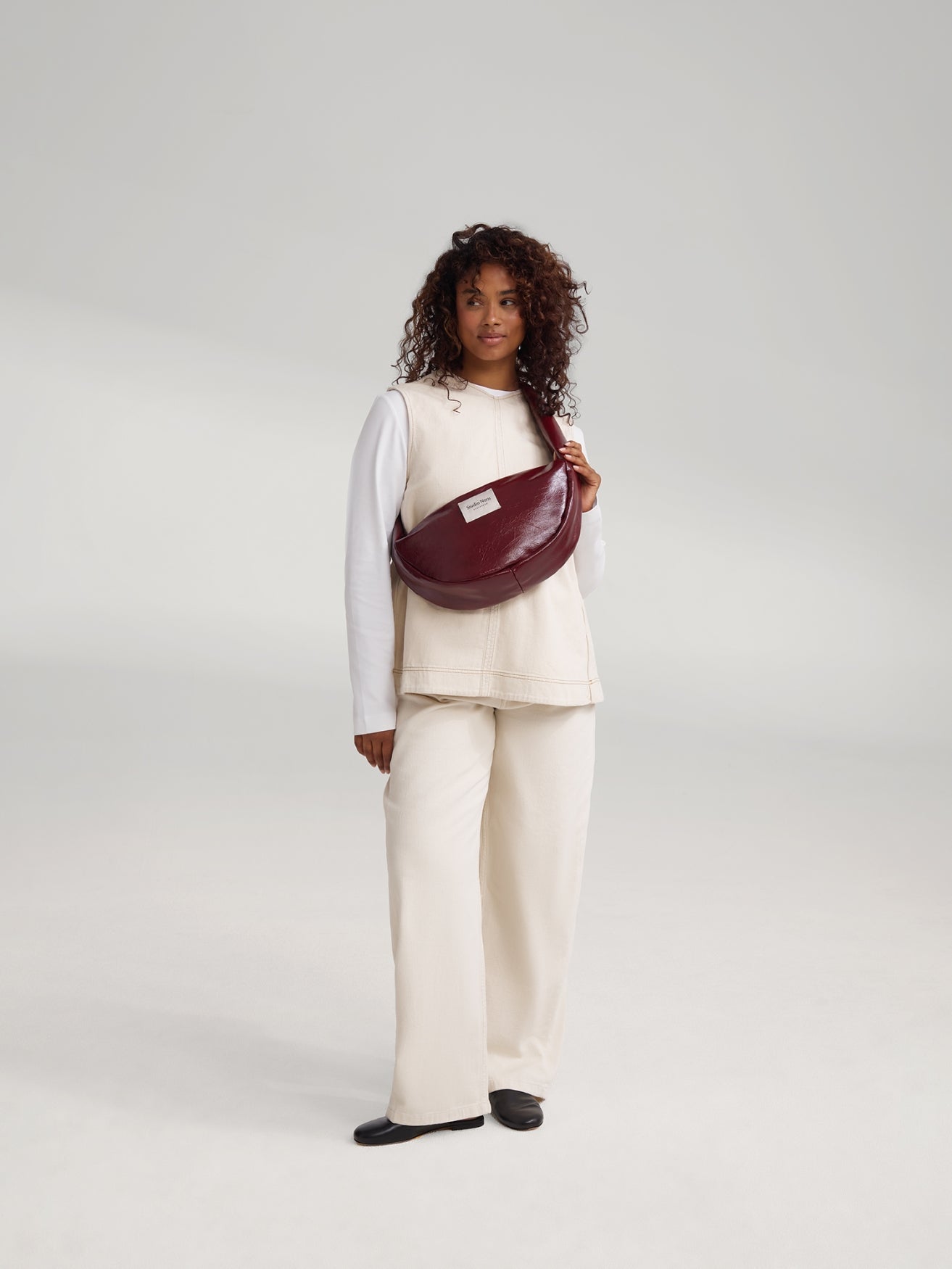 Vegan Leather Mini Cross Body Bag | Burgundy