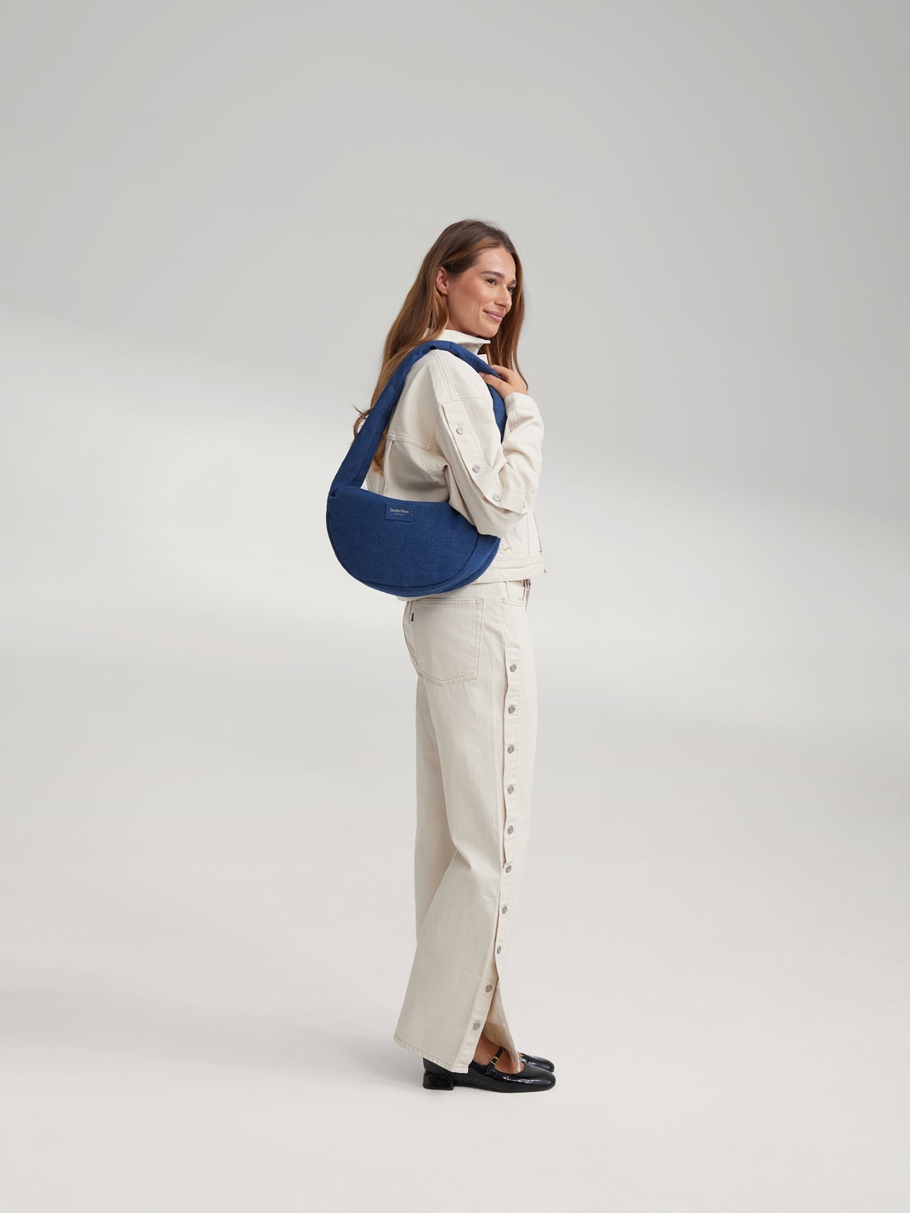 Denim Mini Cross Body Bag | Dark Blue