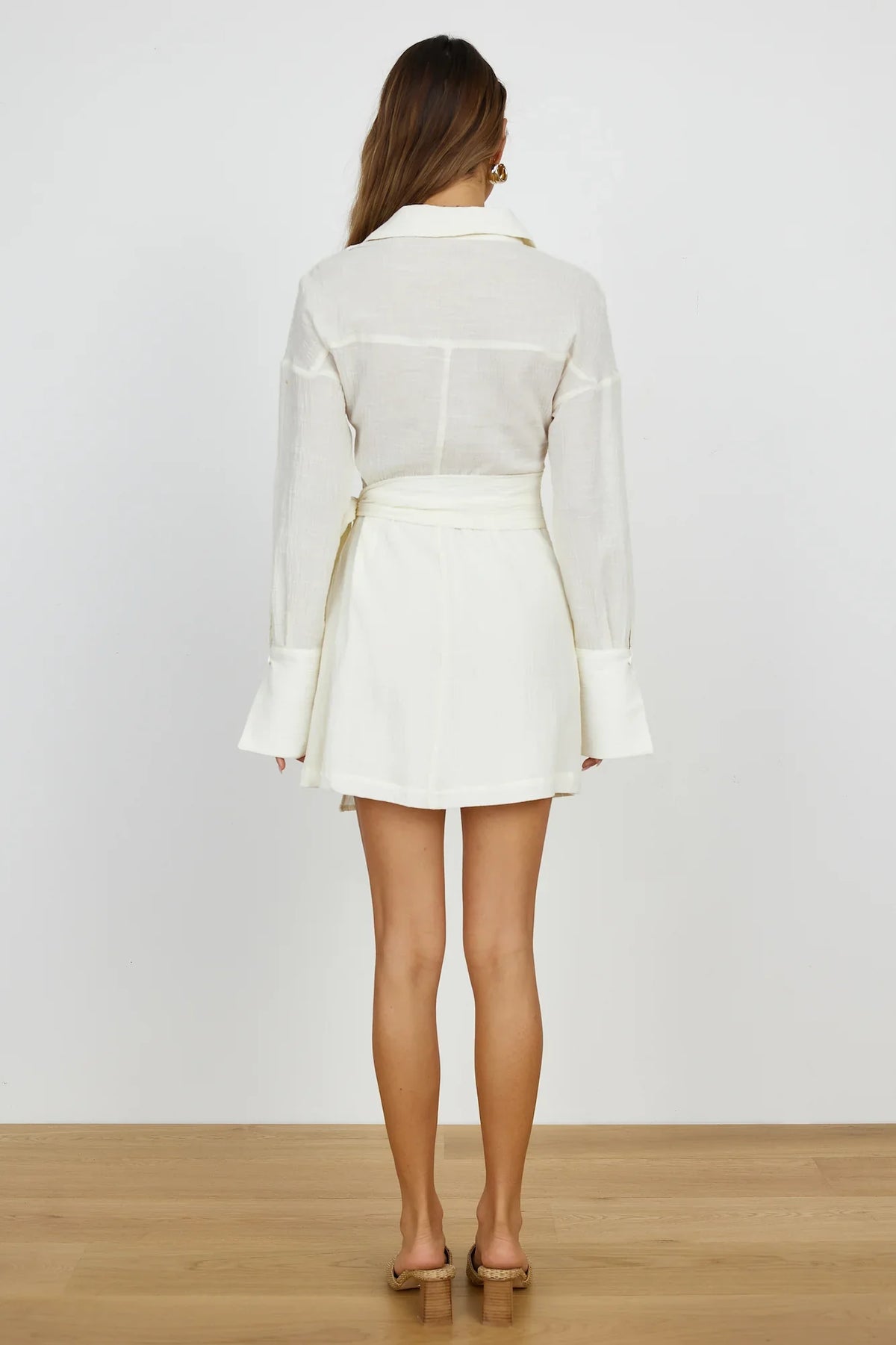 Frühlingsblütenkleid Beige