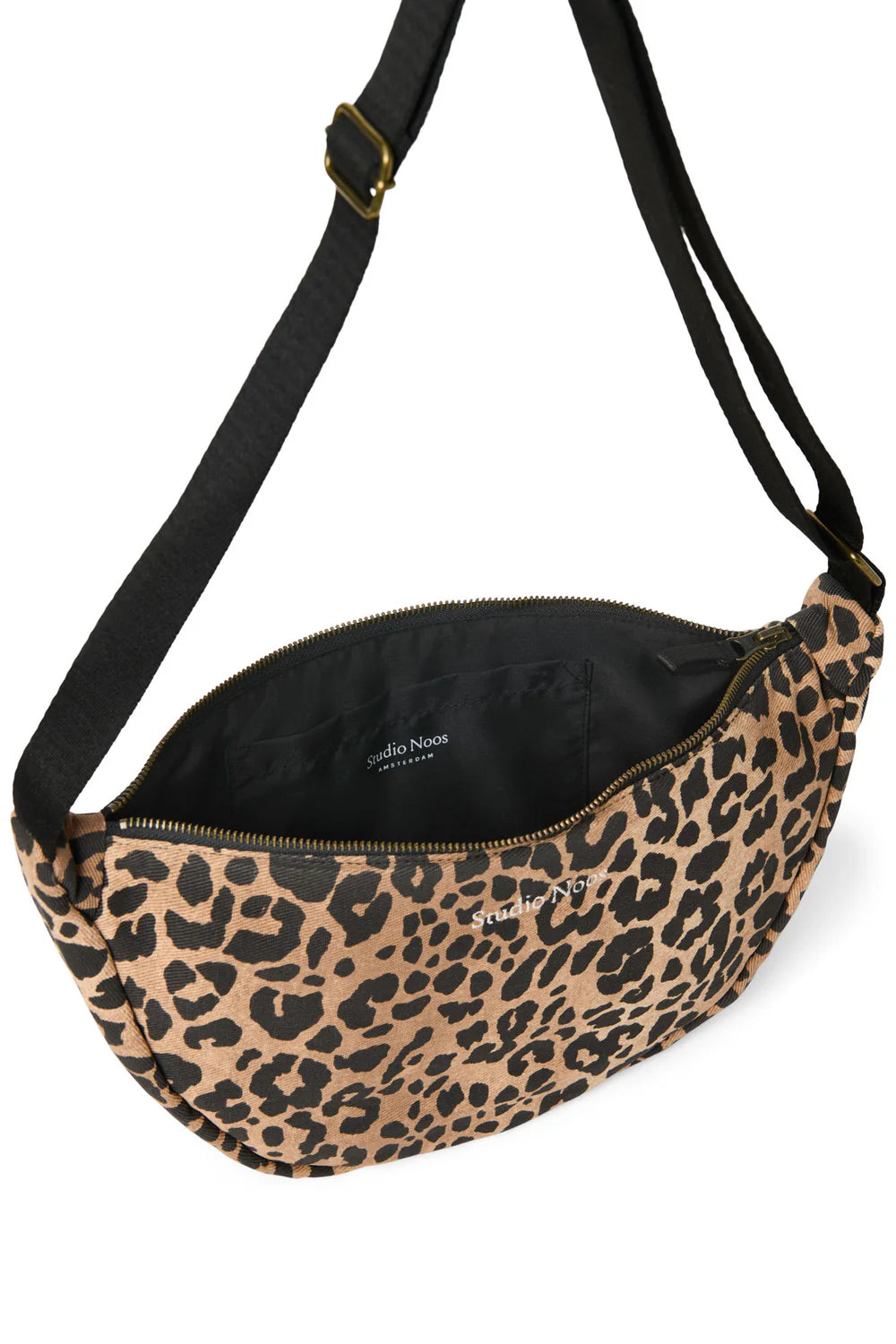 Brown Leopard Cotton Adult Fanny Pack