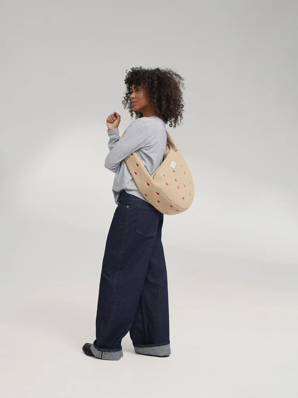 Brown Teddy Cross Body Bag