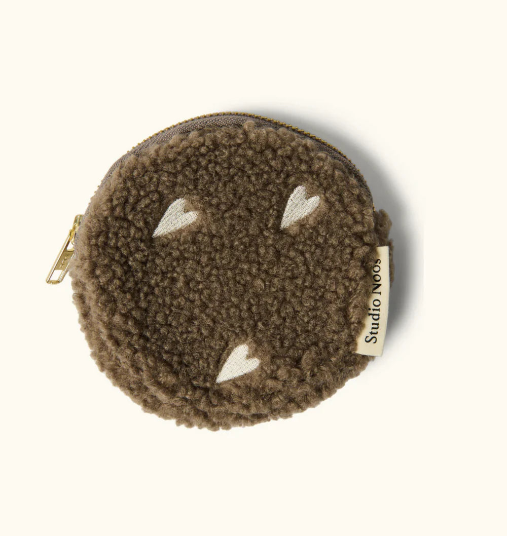 Ecru Hearts Teddy Wallet