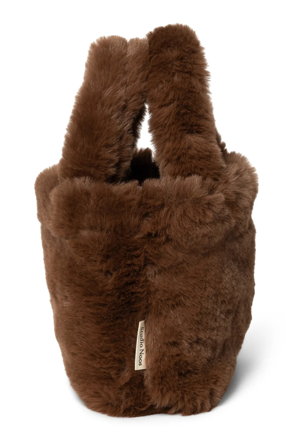 Brown Faux Fur Mini Handbag