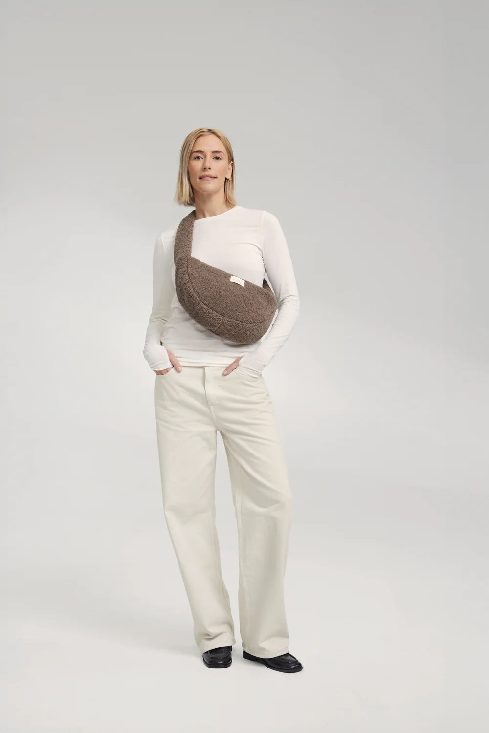 Brown Hearts Teddy Mini Cross Body Bag