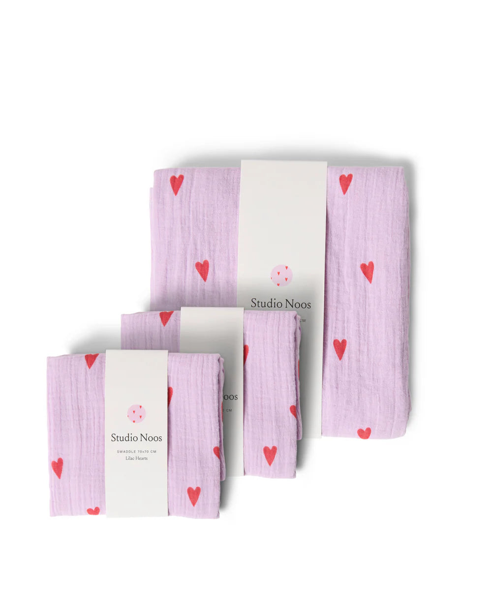 Purple Hearts Swaddle Gift Set