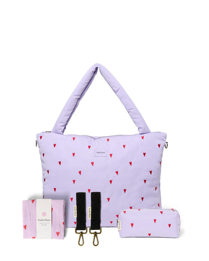 New Parents Gift Set - Purple Hearts