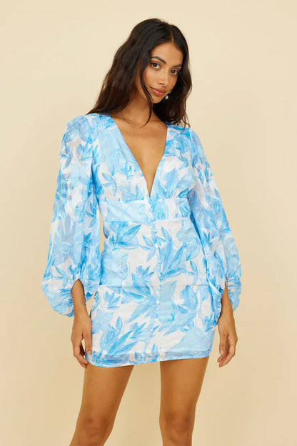 Kiss Kiss Kleid Blau