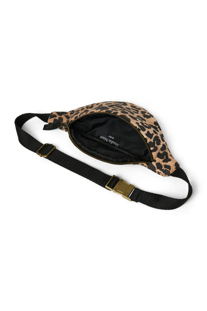 Green Leopard Cotton Mini Fanny Pack