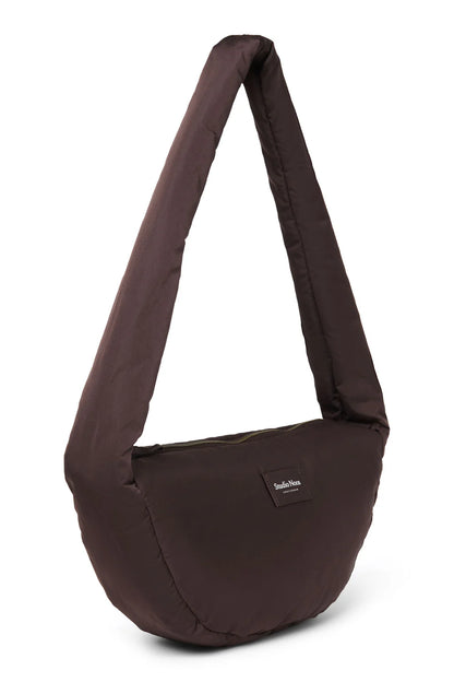 Black Puffy Mini Cross Body Bag