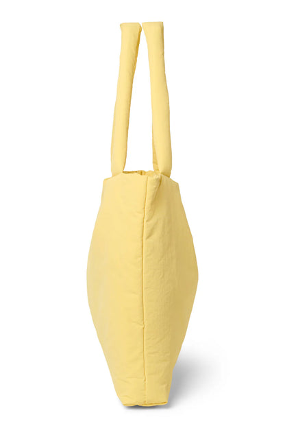 Butter Yellow Textured Puffy Mom Bag