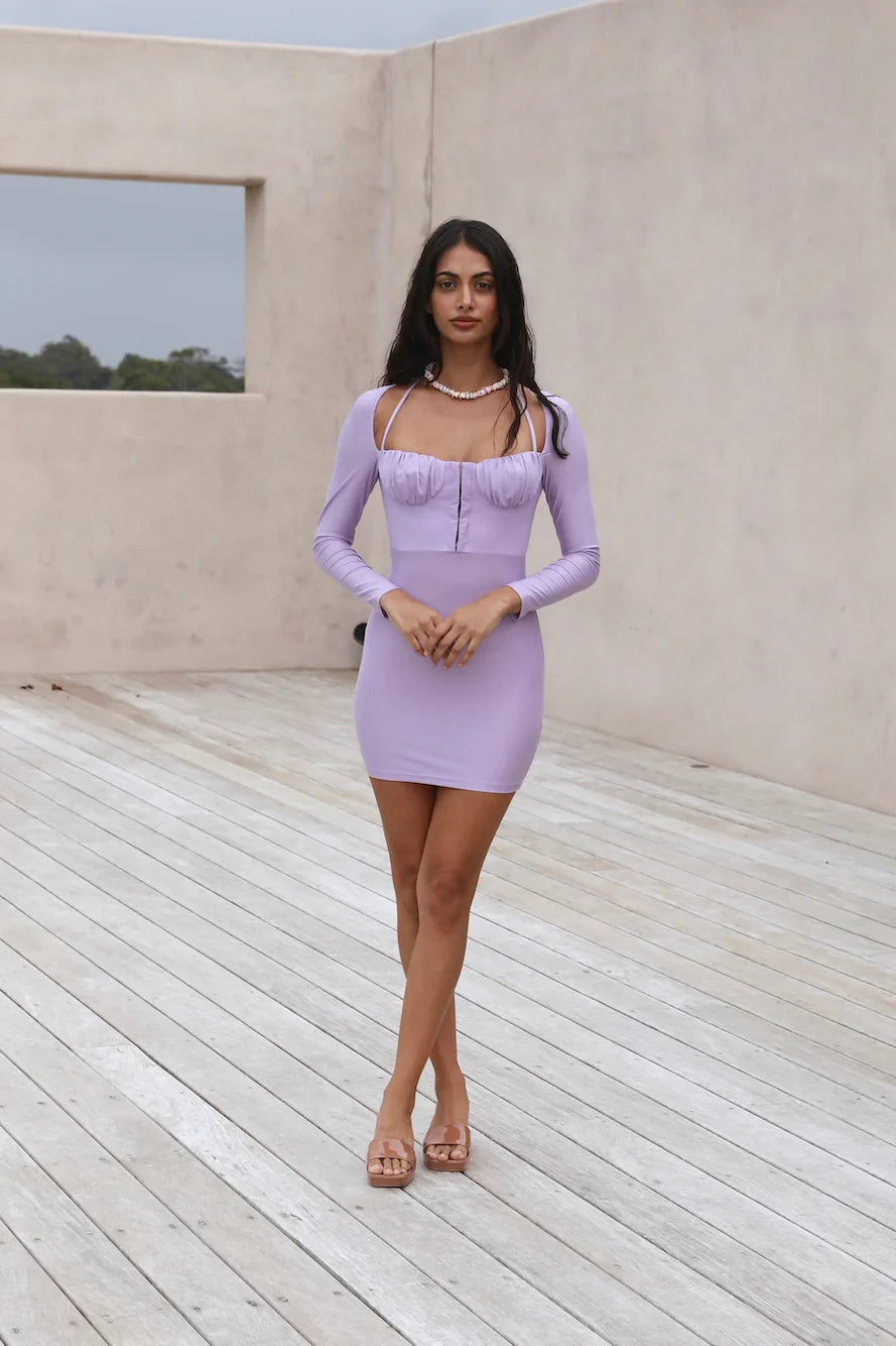 Kleid „Die Zeit vergeht“ Violett