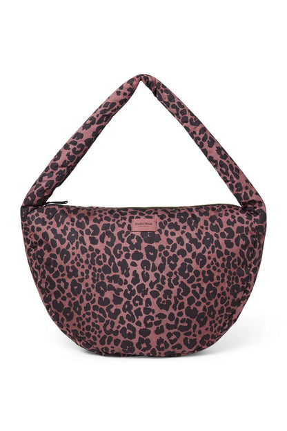 Red Leopard Puffy Cross Body Bag