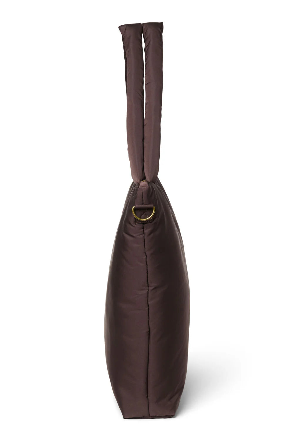 Brown Hearts Puffy Diaper Bag