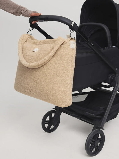 Ecru Teddy Diaper Bag