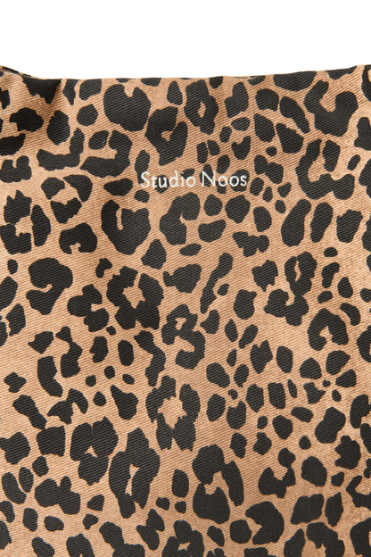 Brown Leopard Cotton Mom Bag