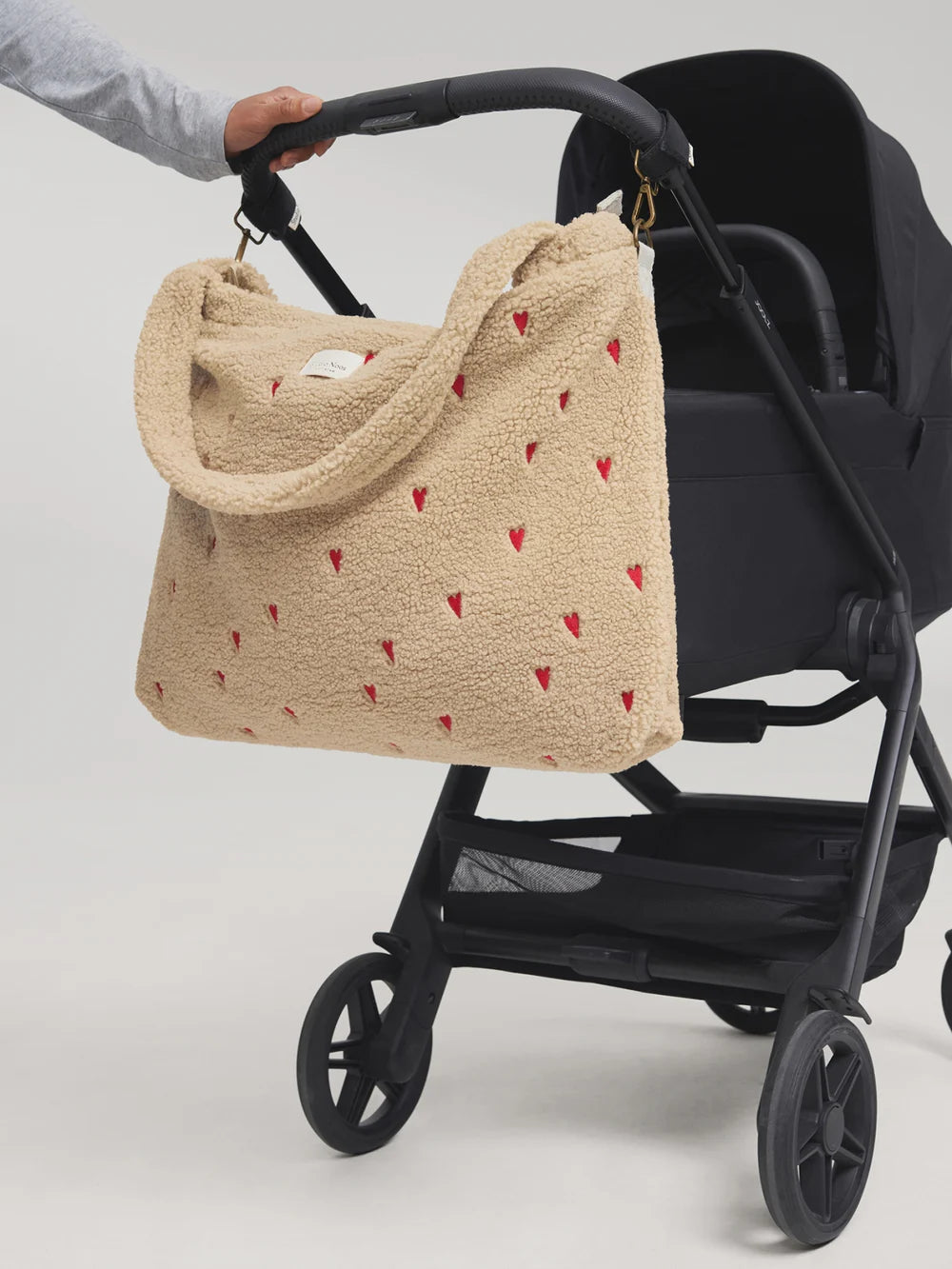 Ecru Teddy Diaper Bag