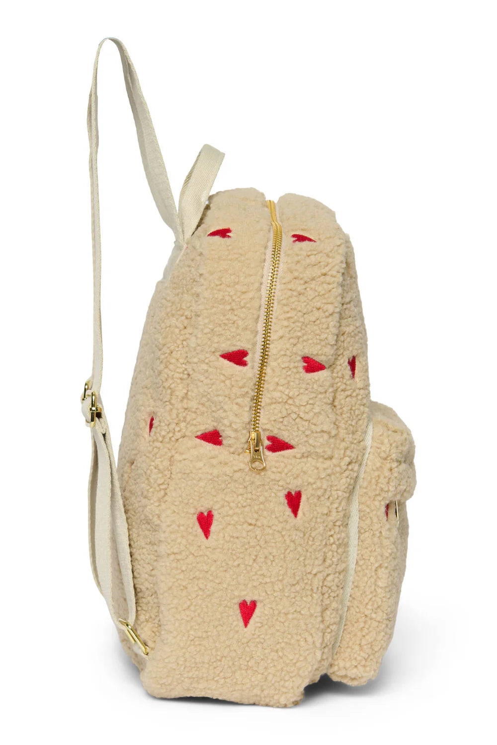 Ecru Hearts Teddy Midi Backpack