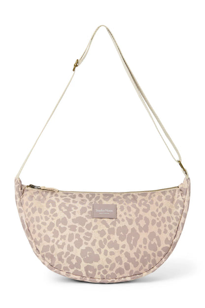 Beige Leopard Puffy Adult Fanny Pack