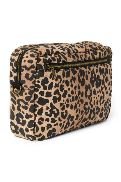 Brown Leopard Cotton Stroller Organizer
