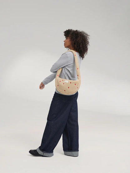 Brown Teddy Mini Cross Body Bag