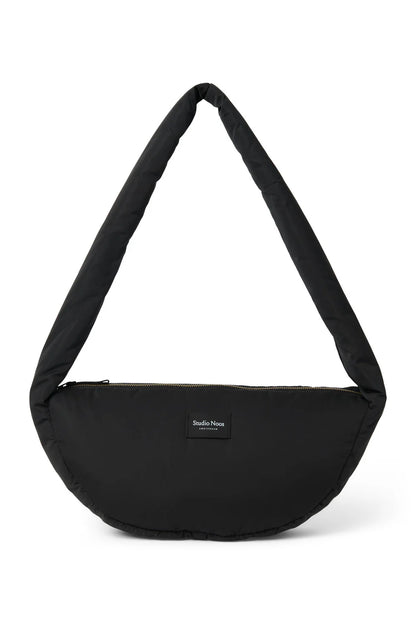 Black Puffy Mini Cross Body Bag
