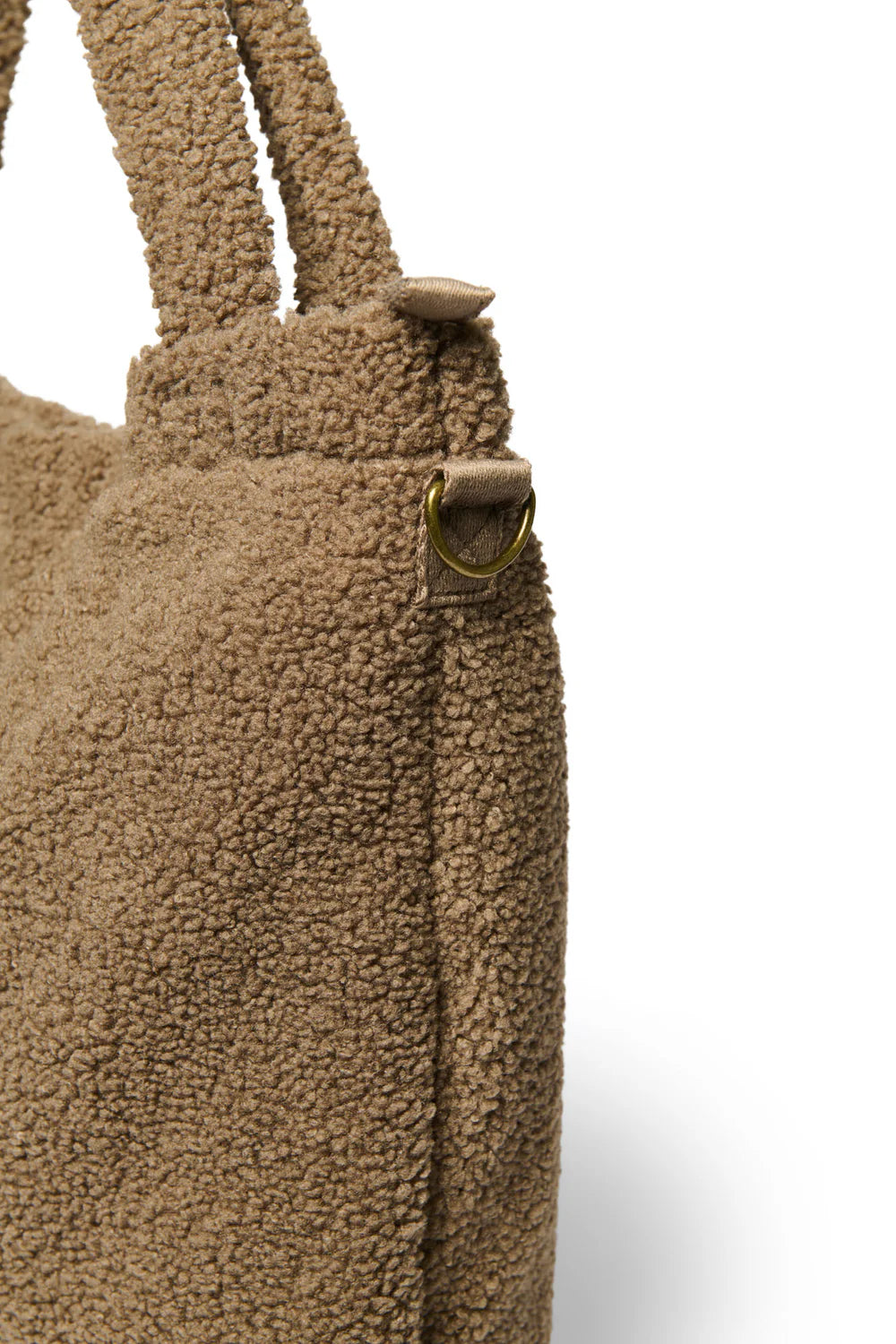 Ecru Hearts Teddy Diaper Bag
