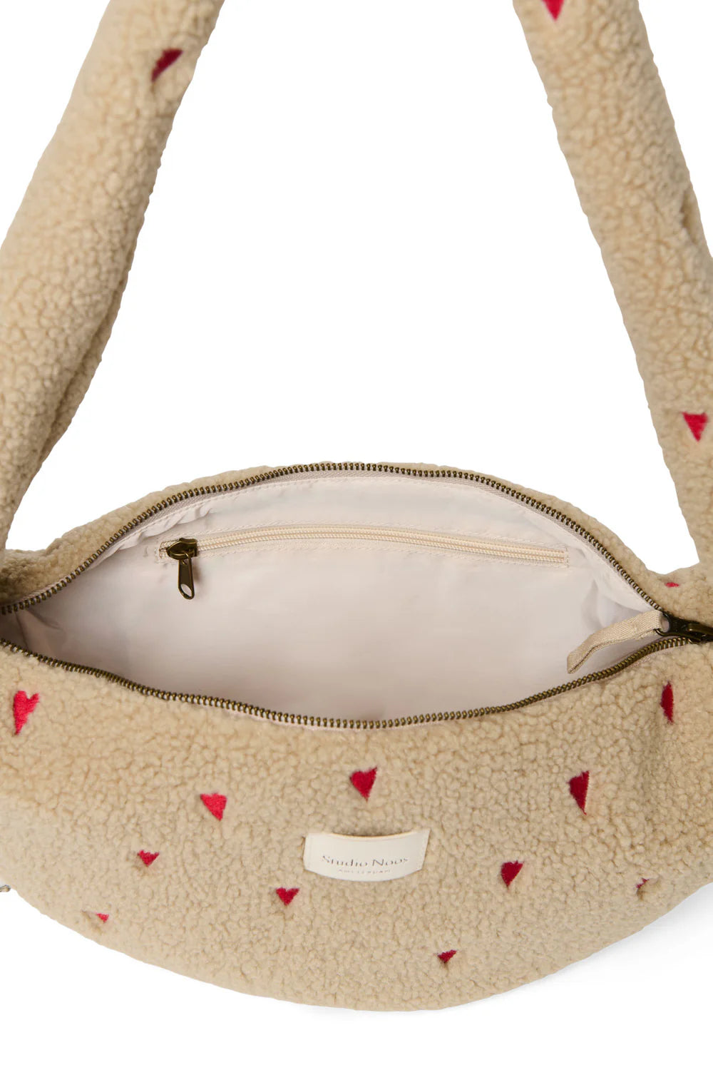Ecru Hearts Teddy Mini Cross Body Bag