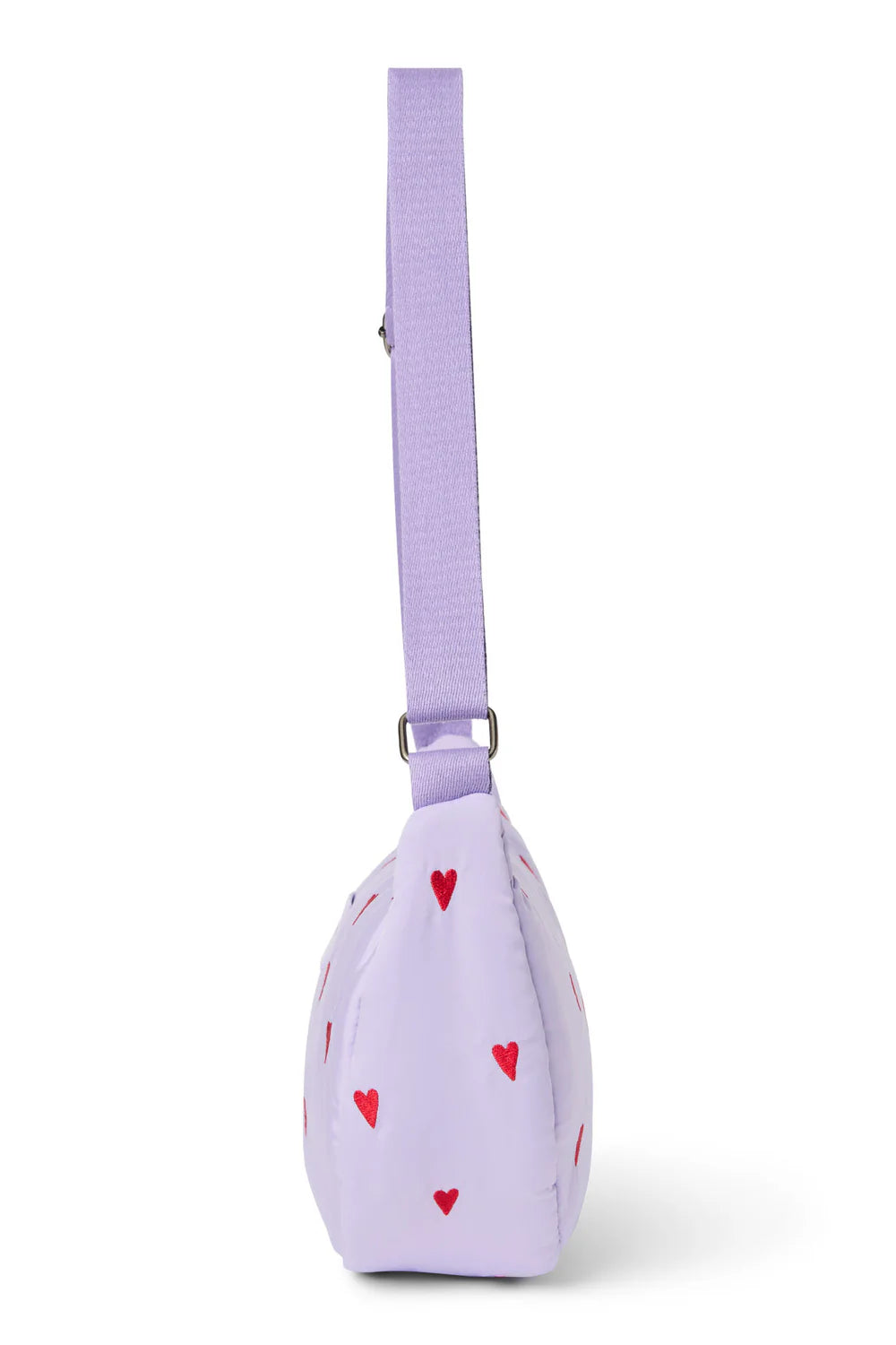 Brown Hearts Puffy Adult Fanny Pack