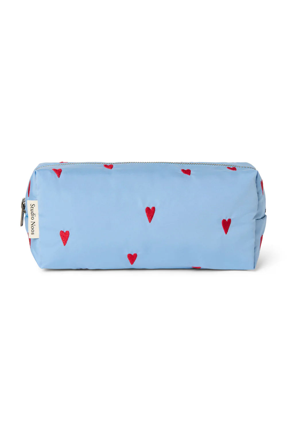 Purple Hearts Puffy Pouch