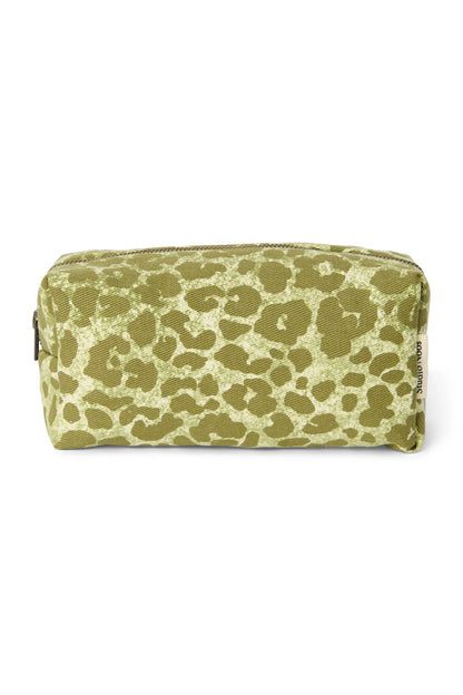 Brown Leopard Cotton Pouch