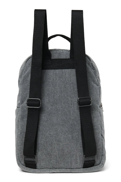 Grey Denim Midi Backpack