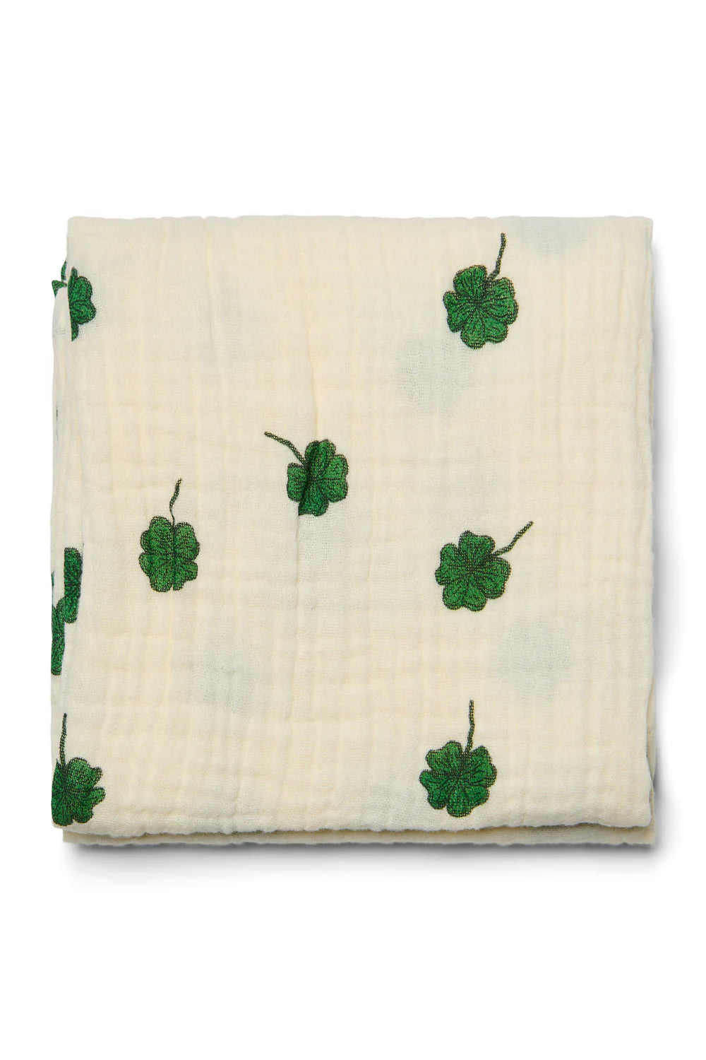 Light Blue Clover Swaddle Print Medium