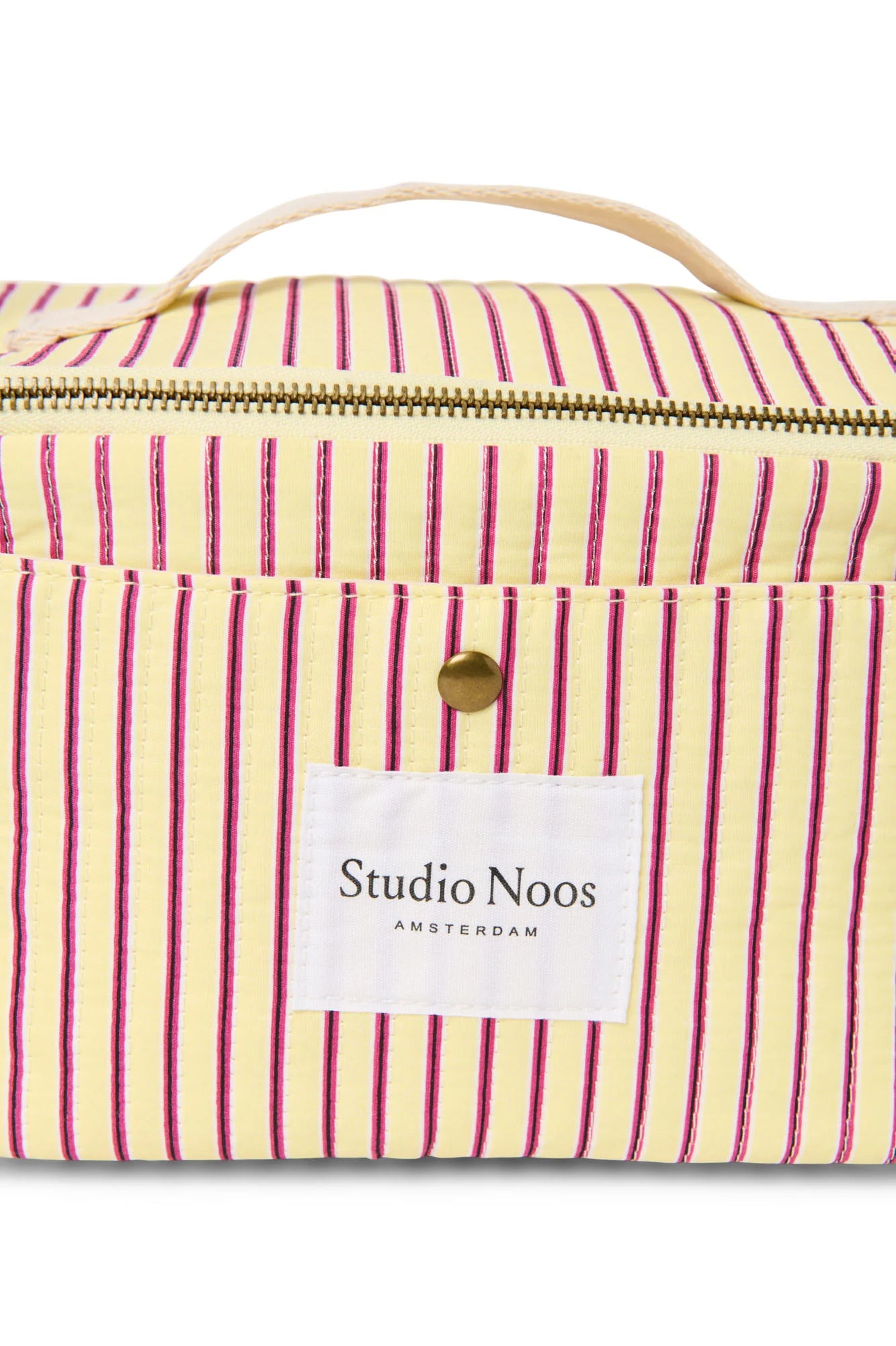 Poplin Striped Cooler Bag | Raspberry