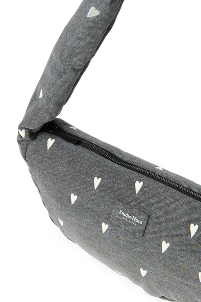 Grey Denim Mini Cross Body Bag