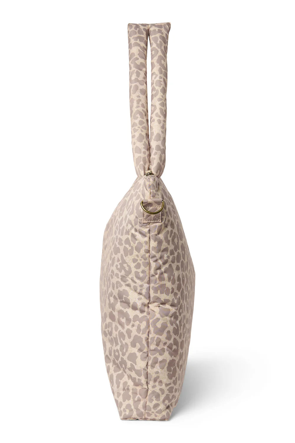 Beige Leopard Puffy Diaper Bag