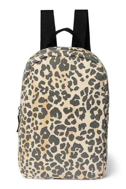 Leopard Soft Cotton Mini Backpack