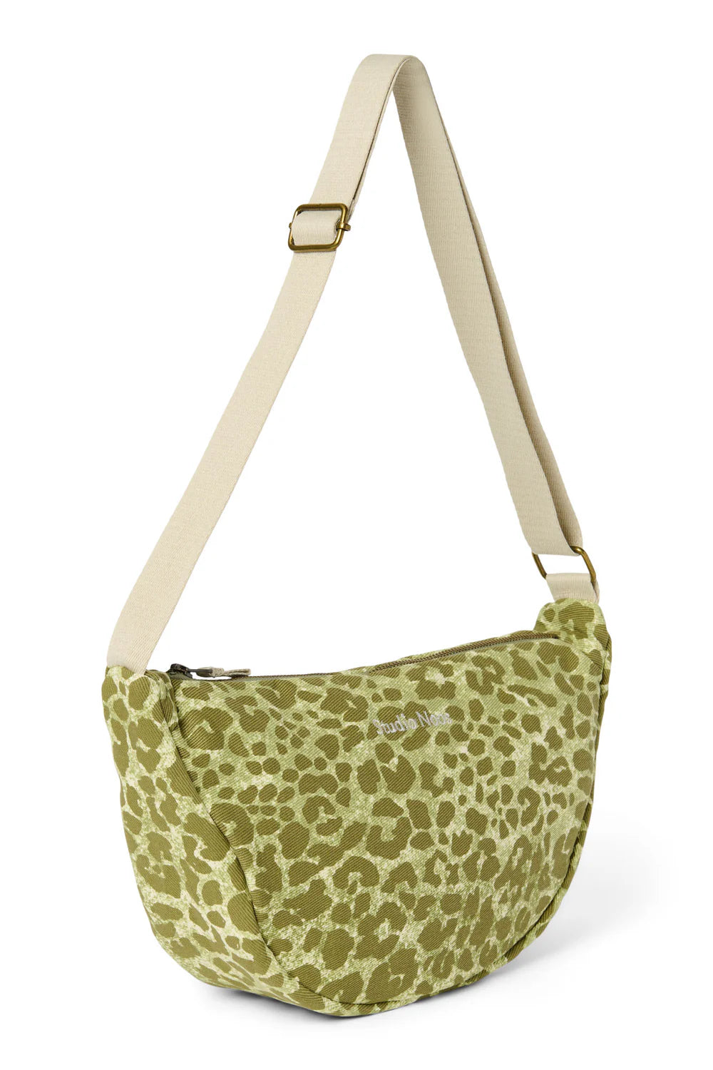 Green Leopard Cotton Adult Fanny Pack