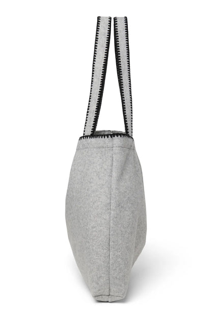 Grey Woolish Mom Bag
