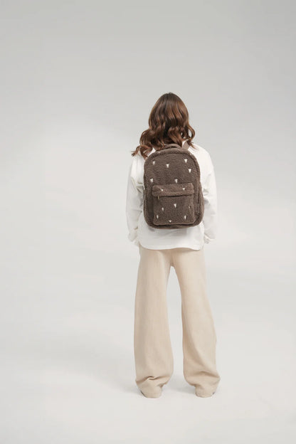 Ecru Hearts Teddy Midi Backpack